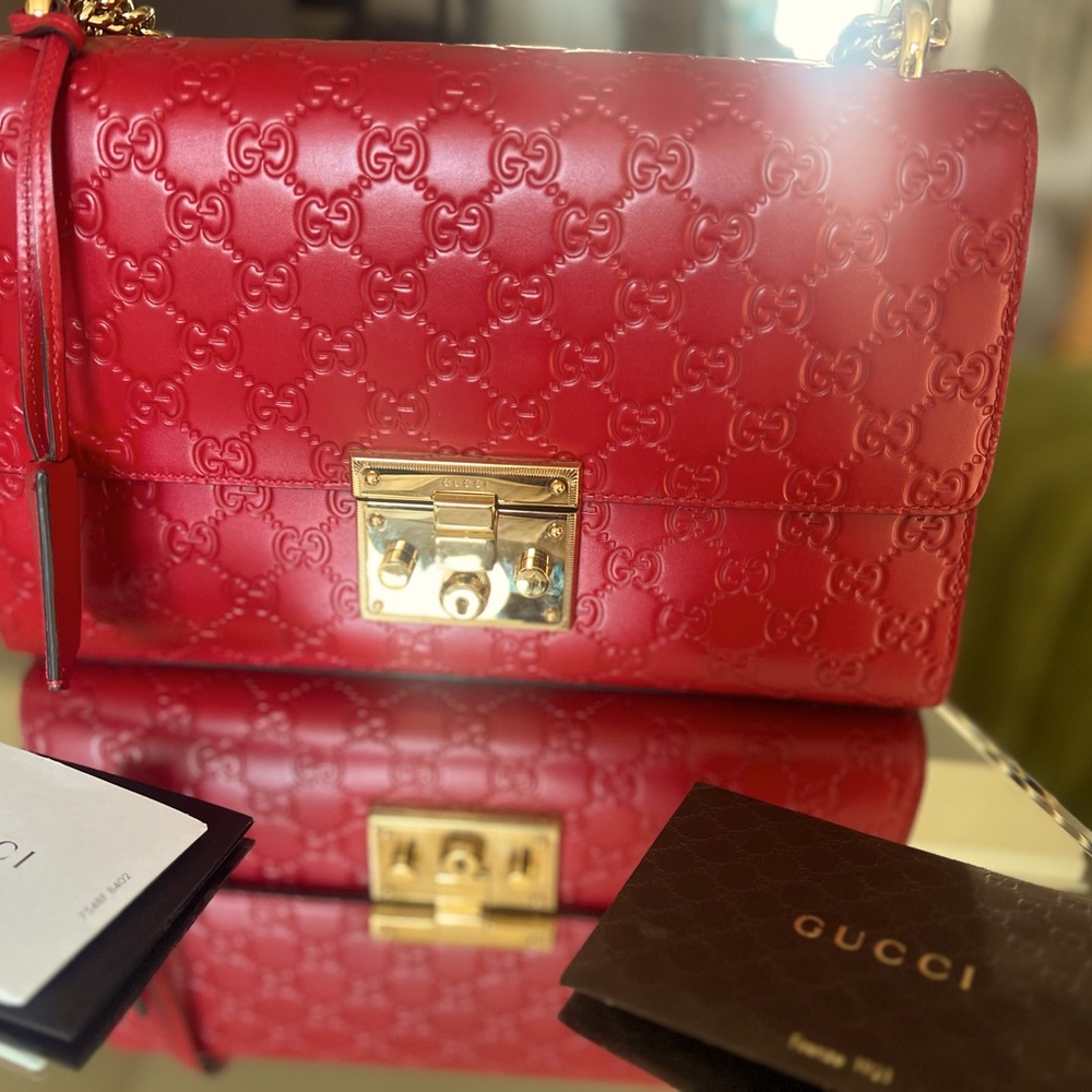 Authentic Gucci Medium Padlock Shoulder Bag. Orig… - image 1